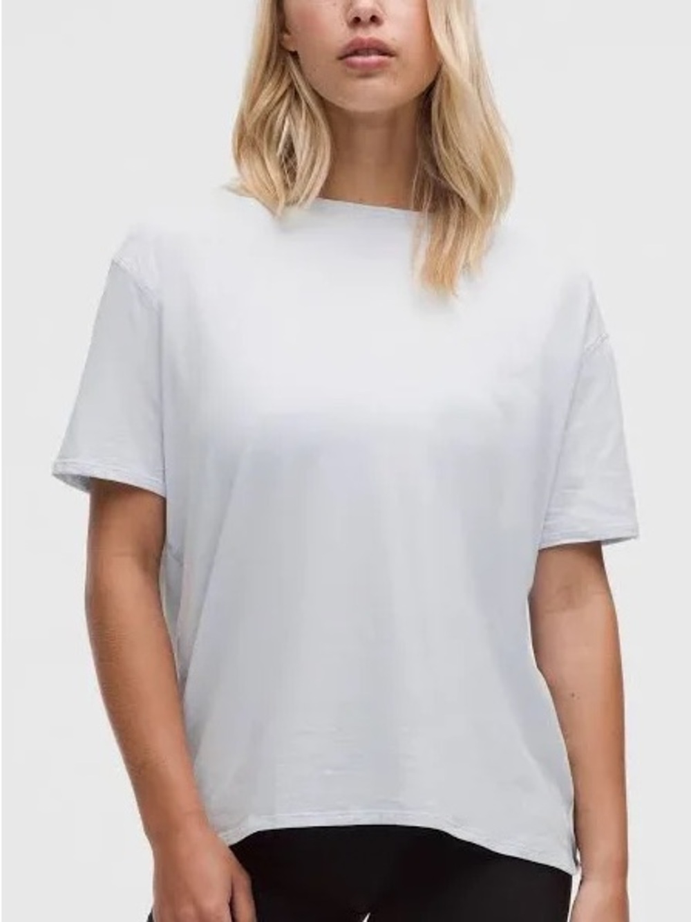 XL Lululemon Womens Back In Action T-Shirt Short Sleeve White Sports Active Top